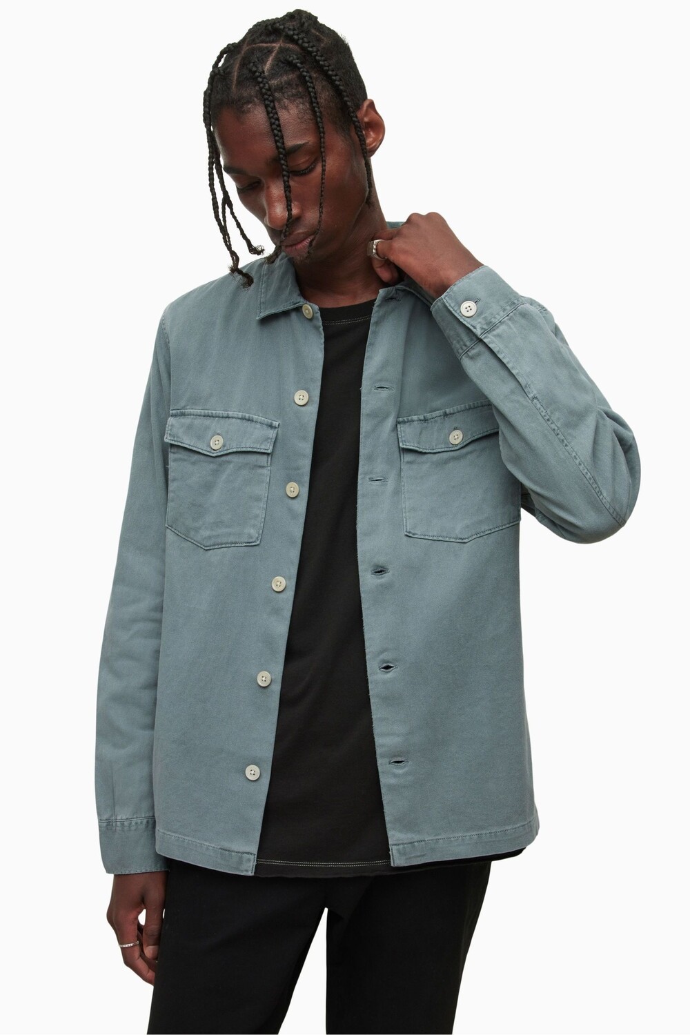 

Рубашка с длинным рукавом AllSaints Spotter All Saints, синий