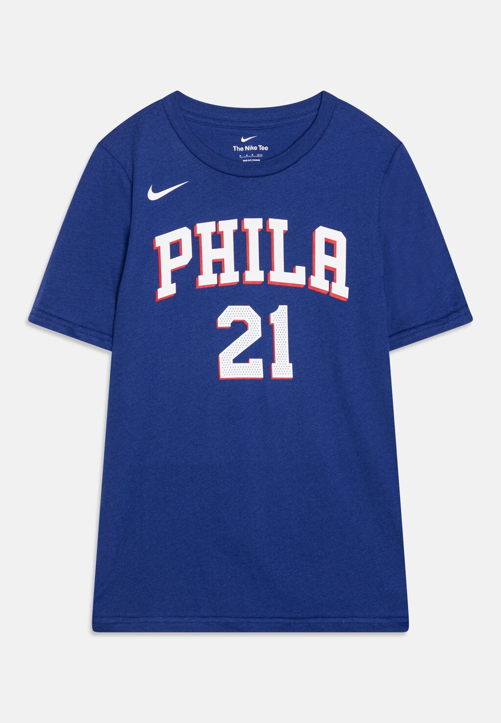 

Футболка с принтом NBA PHILADELPHIA 76ERS EMBIID JOEL BOYS NAME NUMBER TEE ICON Nike, цвет blue