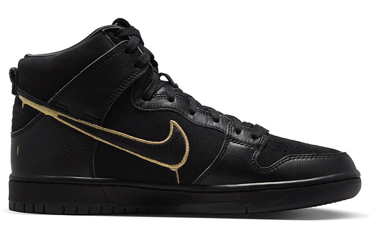 

Кроссовки унисекс Nike Dunk SB High Skate, черный / золотой