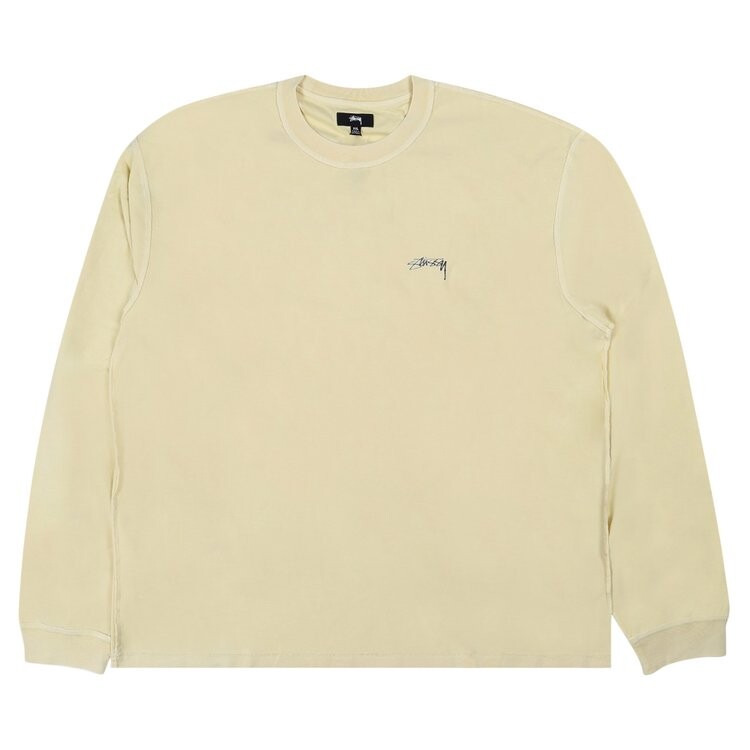 

Футболка Stussy Lazy Long-Sleeve Tee, цвет Pale Yellow