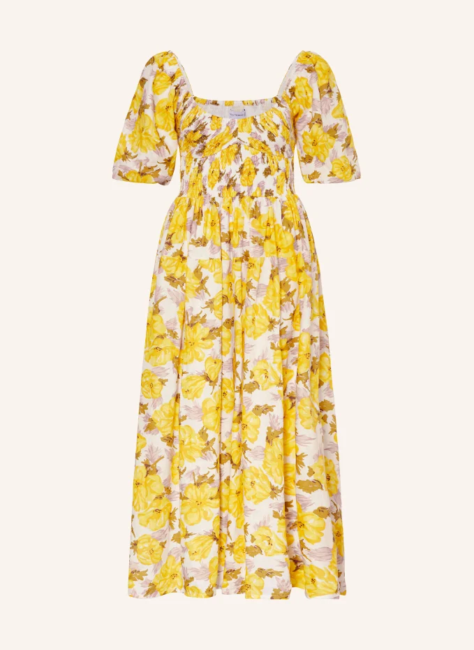 

Льняное платье розарико Faithfull The Brand, желтый