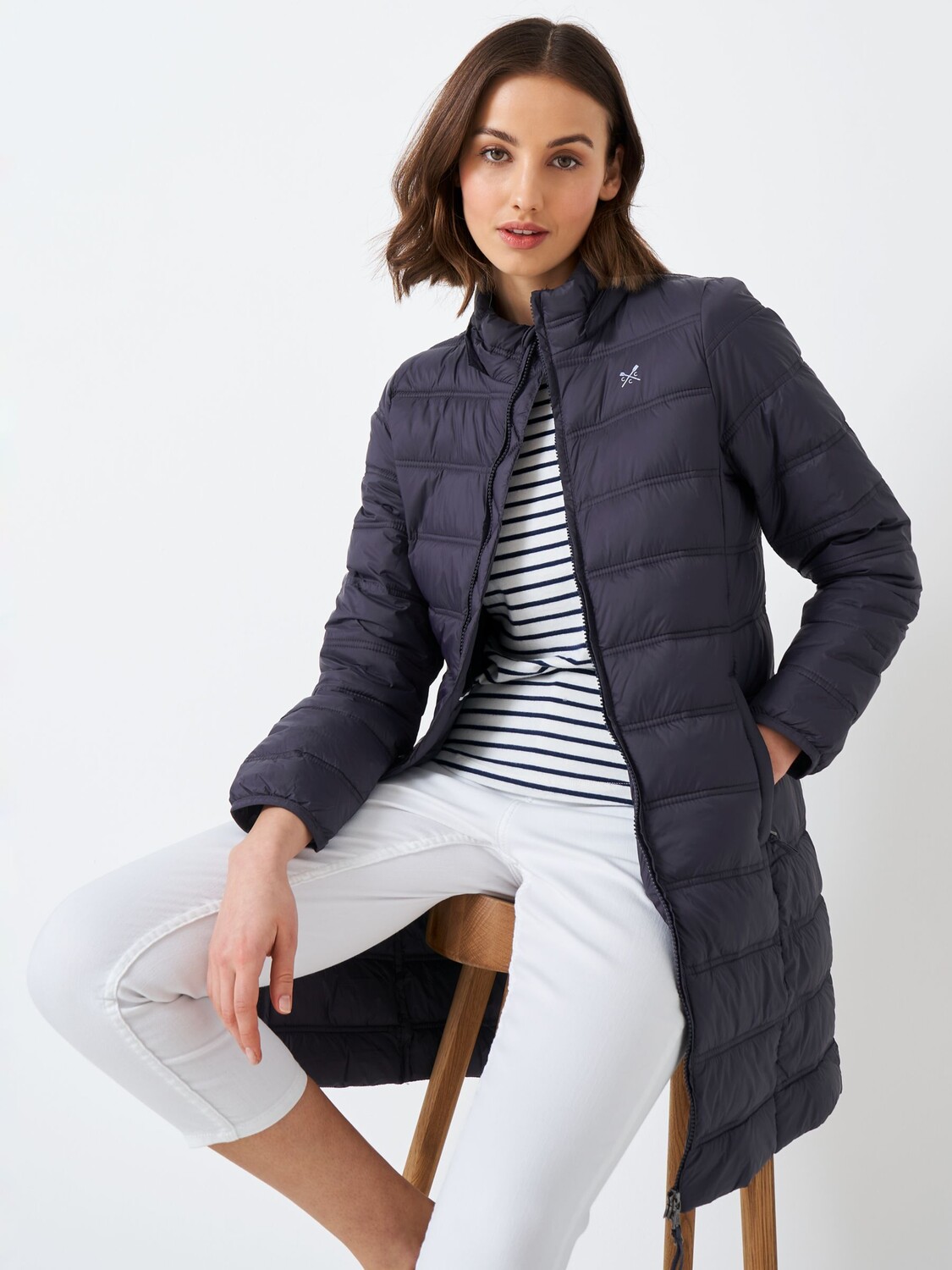 

Утепленная куртка Crew Clothing, темно-синий
