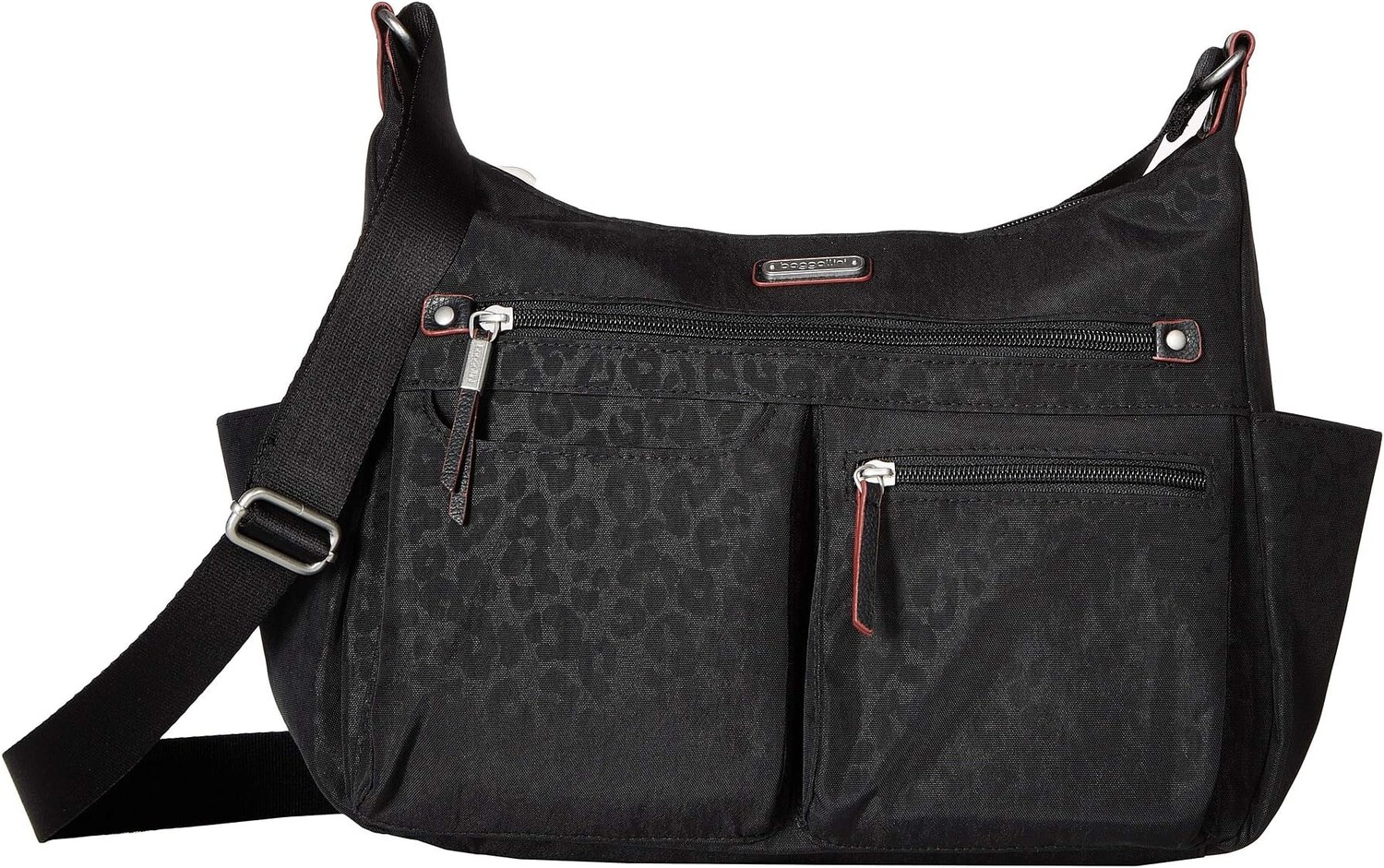 

Сумка Anywhere Large Hobo with RFID Phone Wristlet Baggallini, цвет Black Cheetah