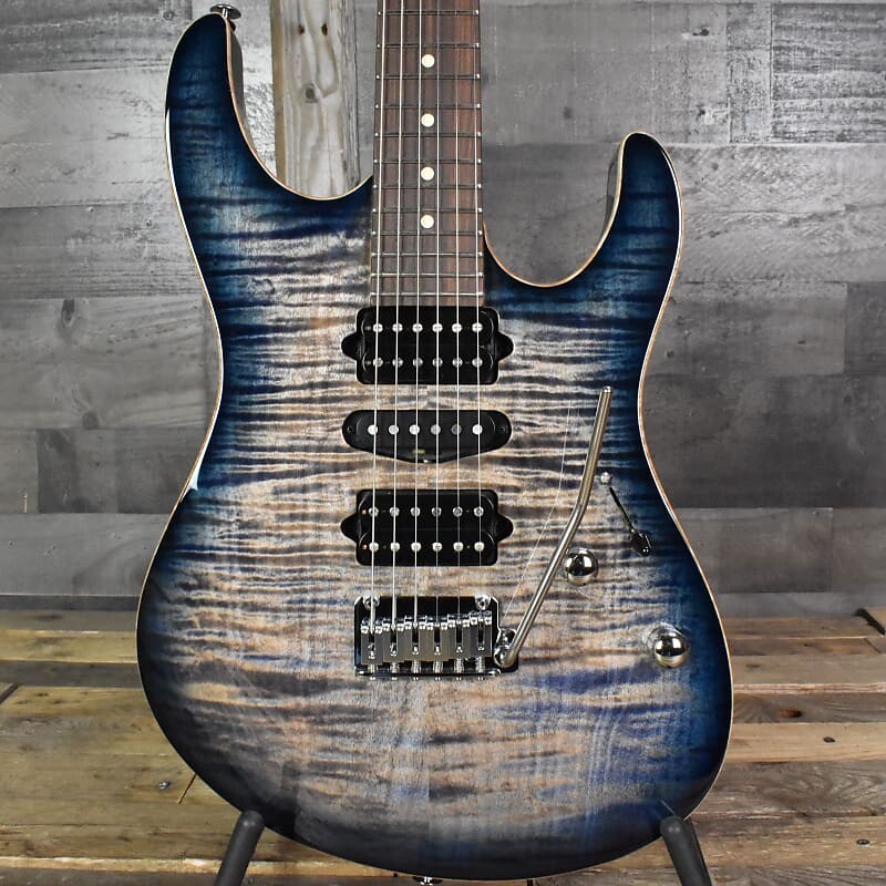 

Электрогитара Suhr Modern Plus - Faded Trans Whale Blue Burst with Gig Bag