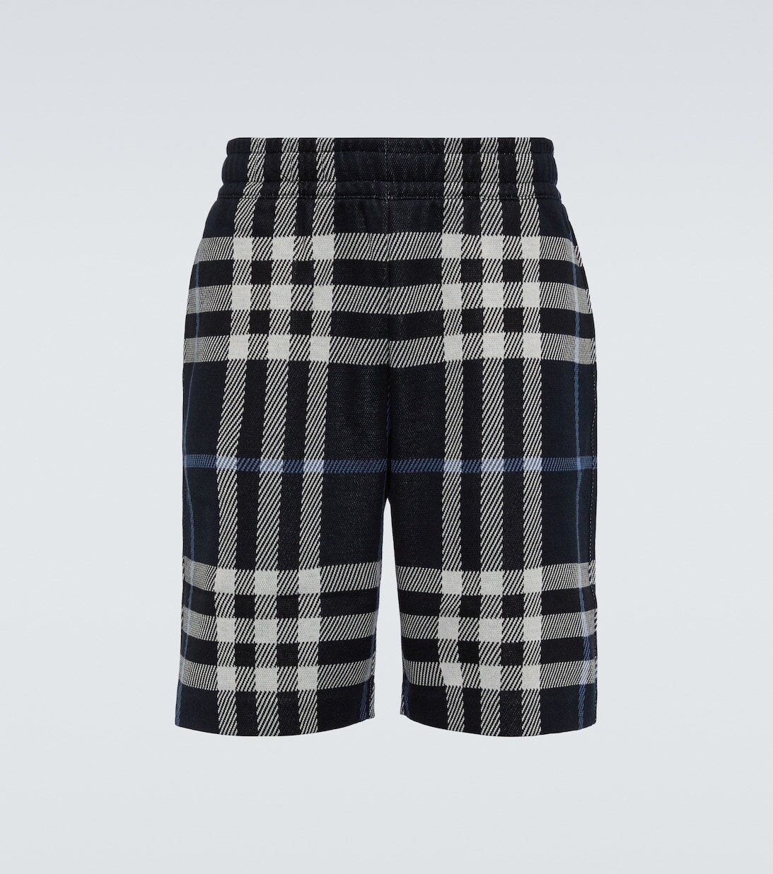

Хлопковые шорты в клетку Burberry, синий