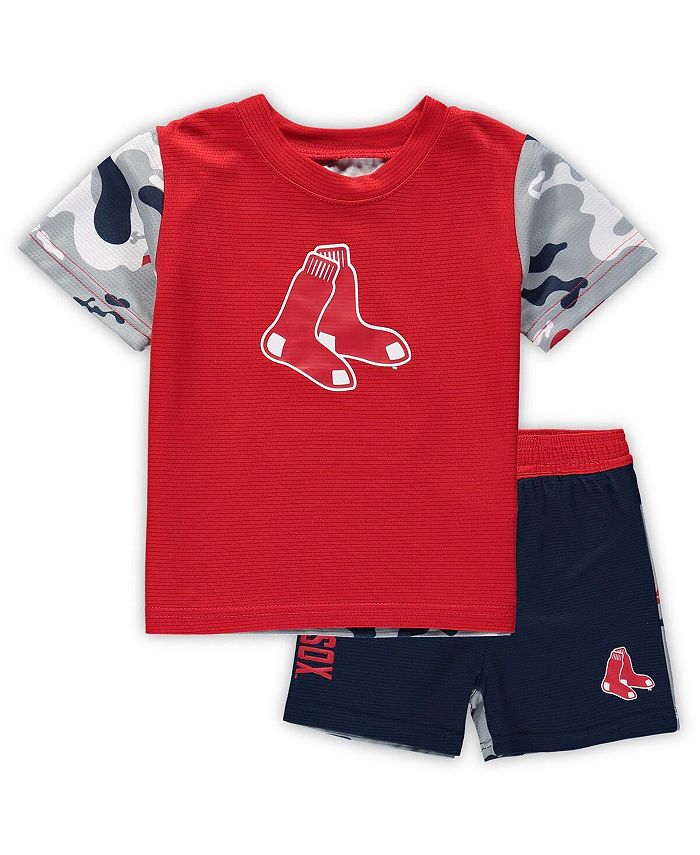 Комплект из футболки и шорт Boston Red Sox Pinch Hitter для новорожденных, красный, темно-синий Outerstuff, красный