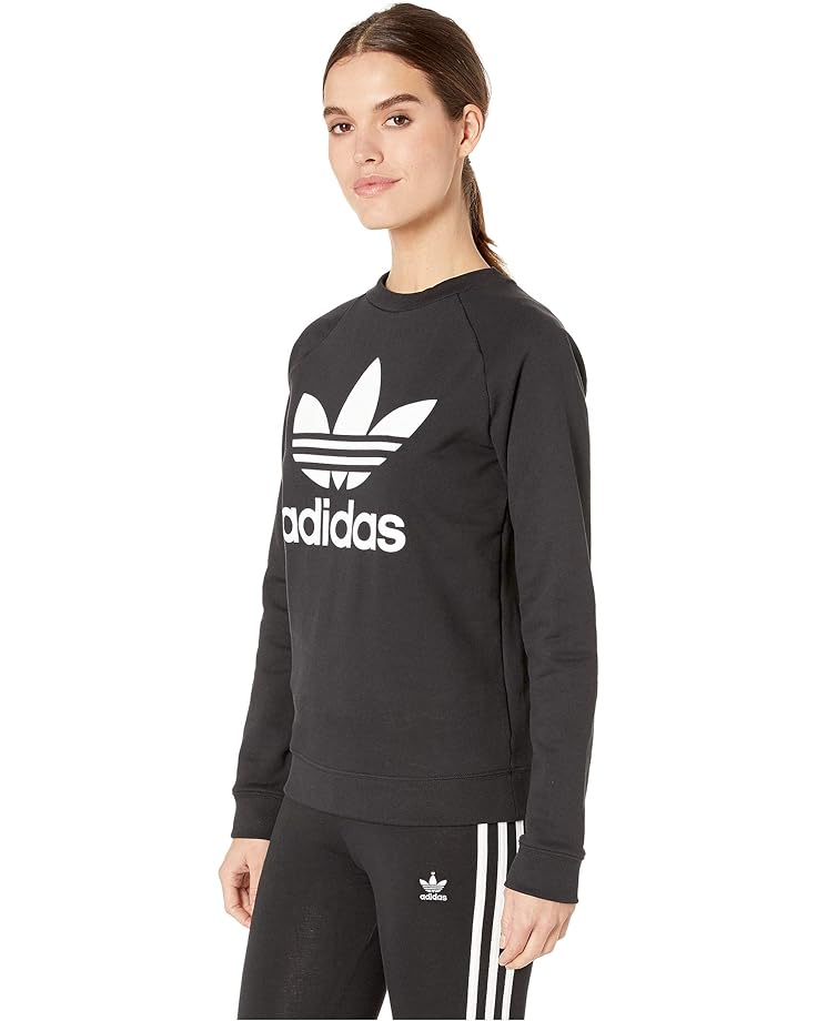 Толстовка Adidas Trefoil Crew Sweatshirt, черный