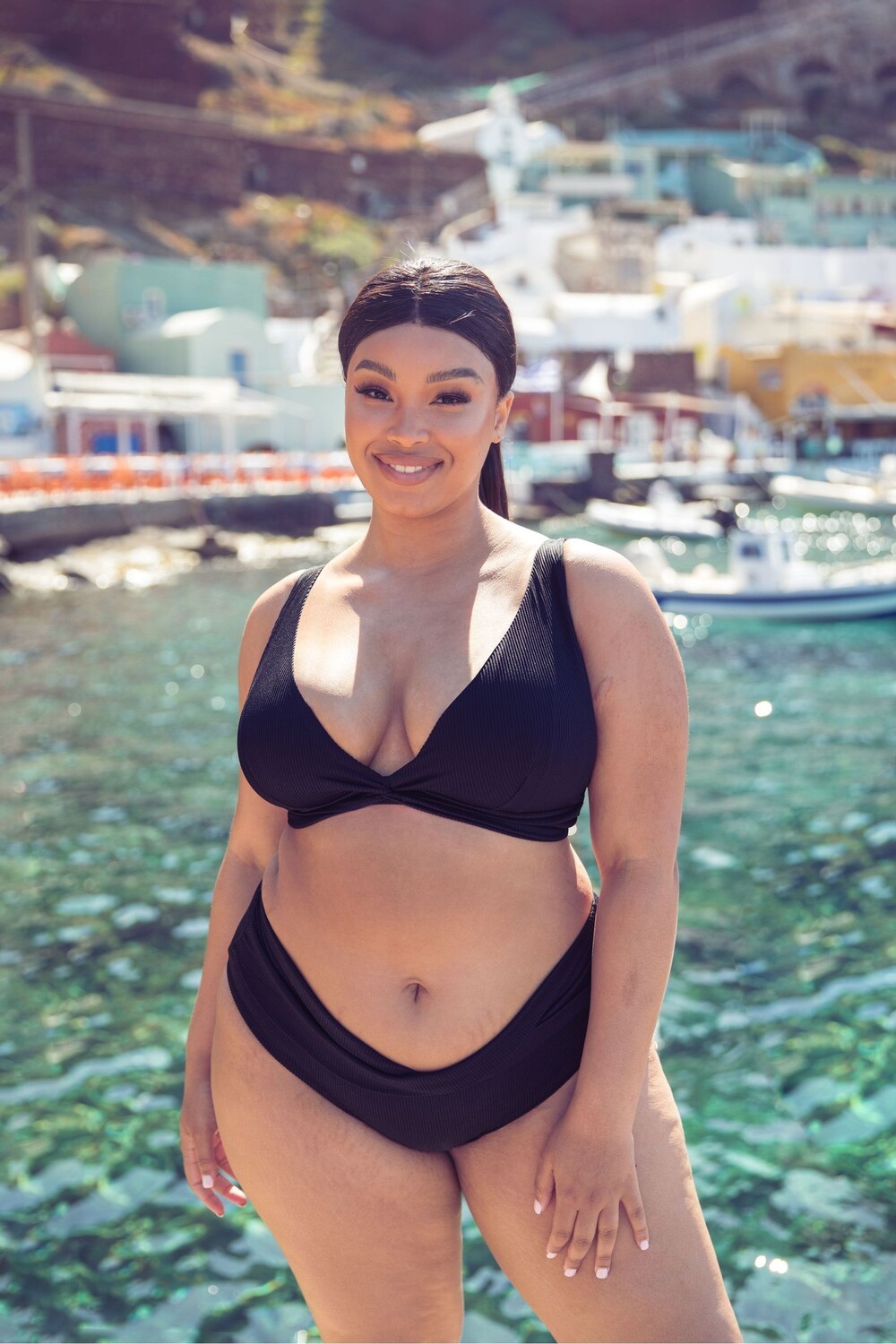 

Черные шорты бикини Twist And Shout Curvy Kate, черный