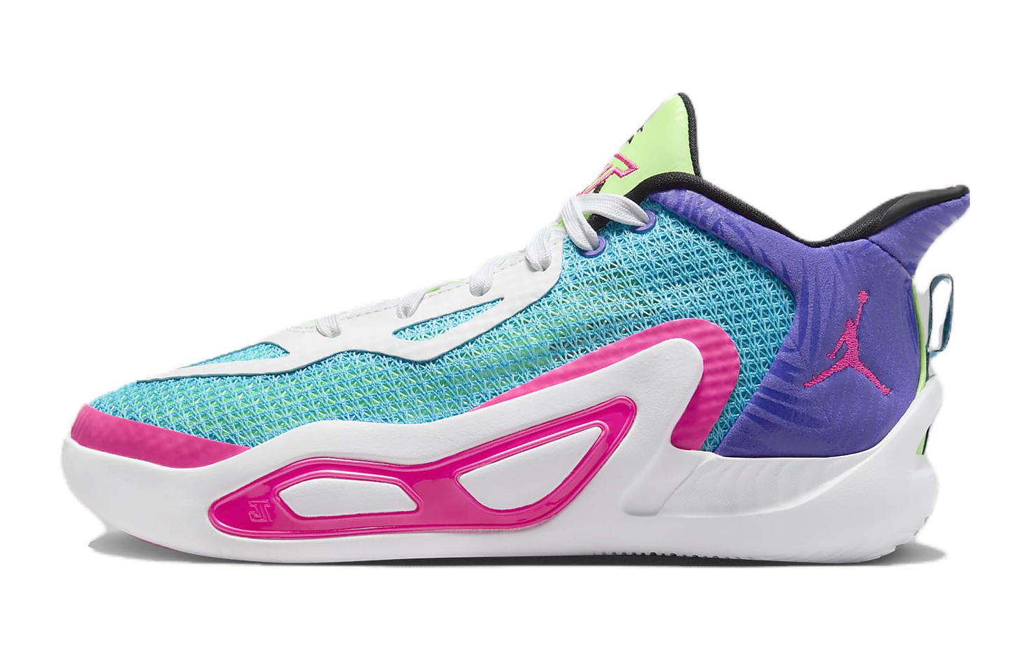 

Jordan Tatum 1 Детские баскетбольные кроссовки GS, Lagoon Pulse/Psychic Purple/White/Pink Blast