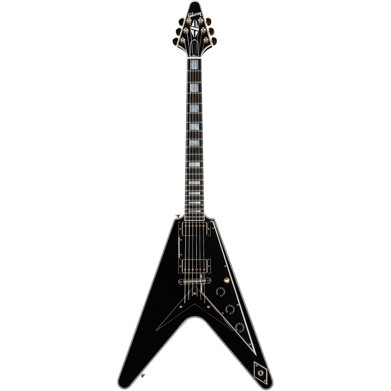 

Электрогитара Gibson Custom Flying V Custom, черное дерево