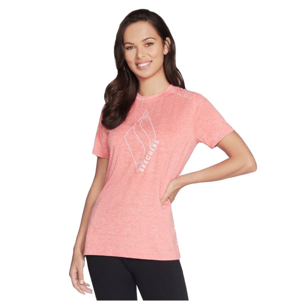 

Футболка Skechers Diamond Blissful Tee, розовый
