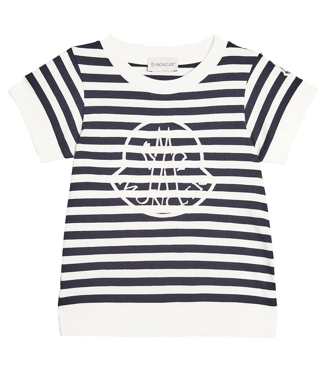 

Футболка из хлопкового джерси с логотипом Moncler Enfant, мультиколор