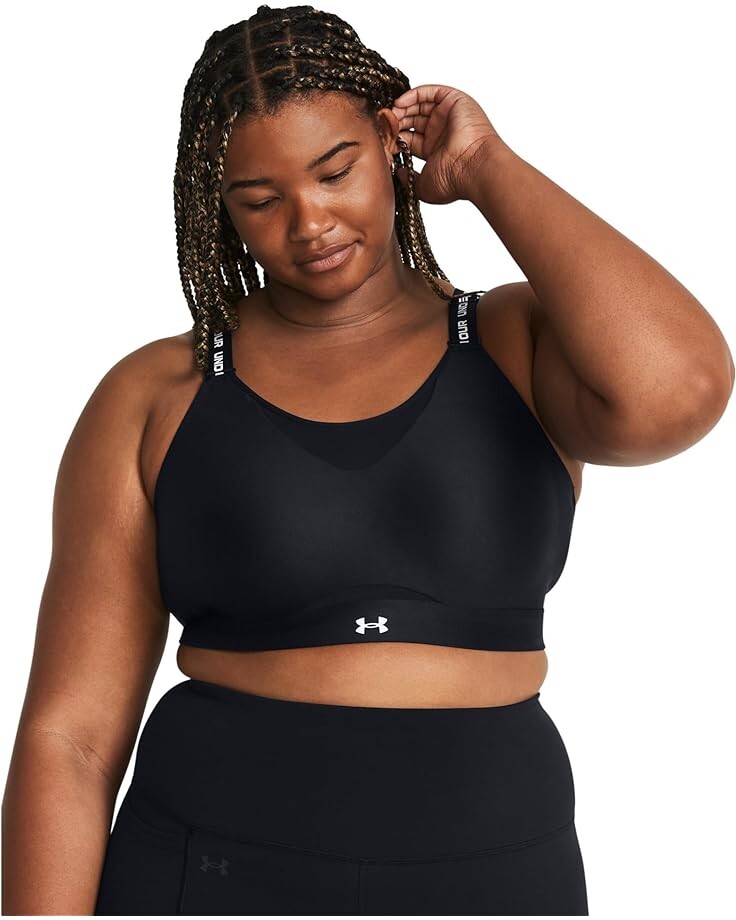 

Спортивный бюстгальтер Under Armour Plus Size Infinity High Impact, черный/белый