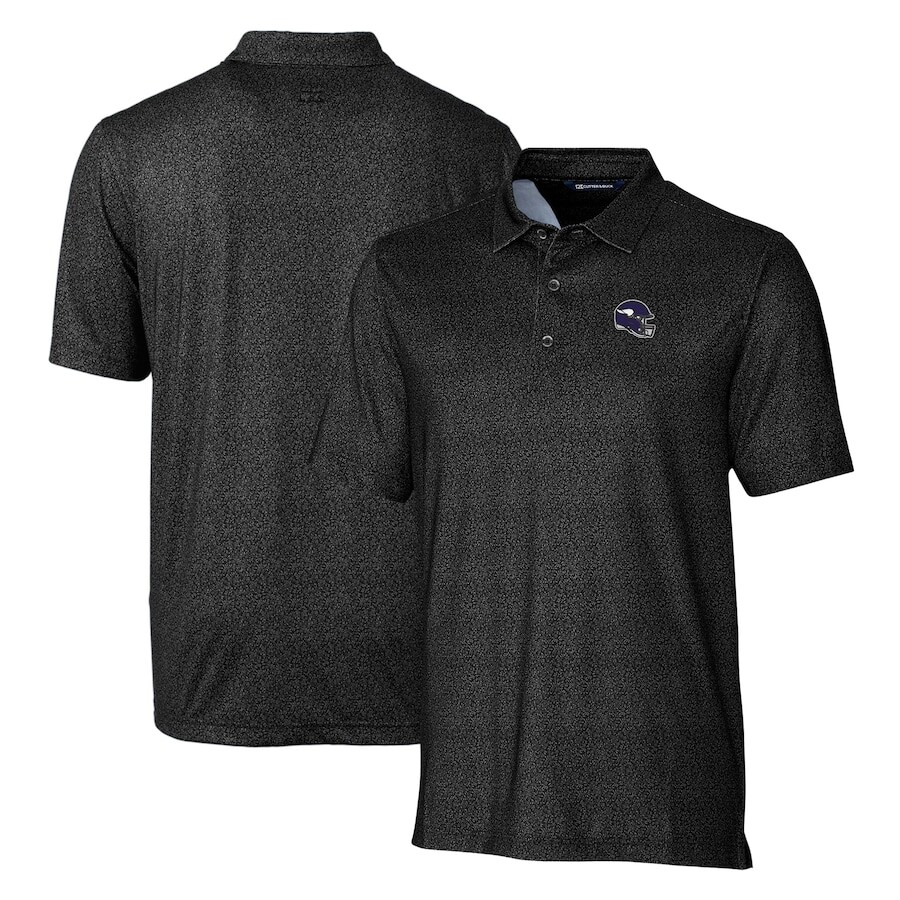 

Поло с коротким рукавом Cutter & Buck Minnesota Vikings, черный