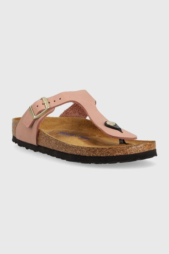 

Замшевые шлепанцы Gizeh SFB Birkenstock, розовый