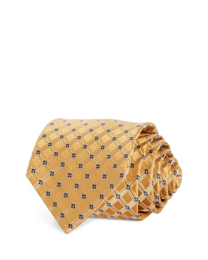 

Шелковый классический галстук Mini Floret Grid — 100% эксклюзив The Men's Store at Bloomingdale's