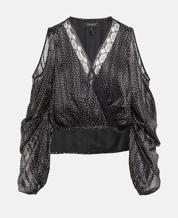 

Рубашка блузка bcbgmaxazria, черный