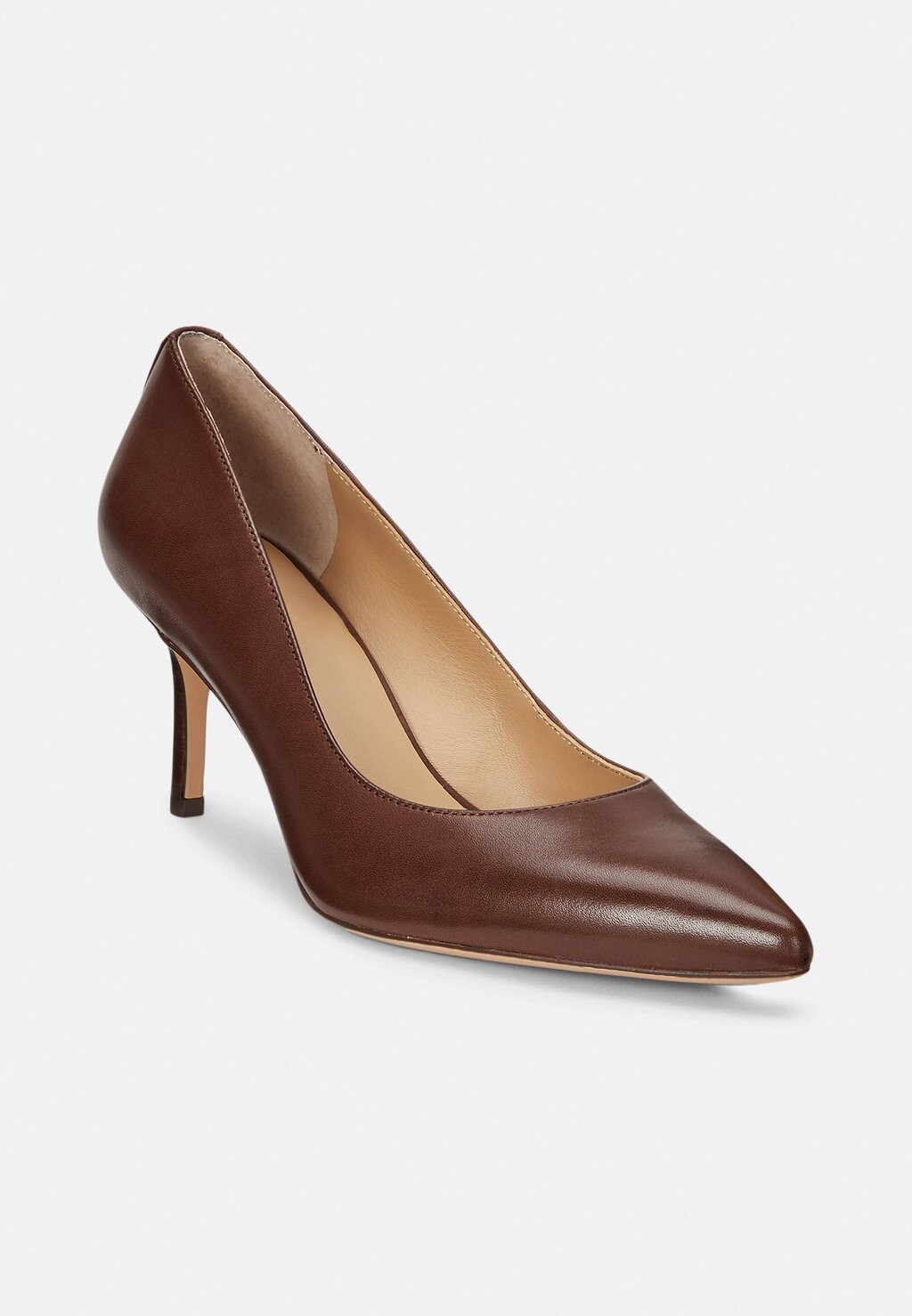 

Туфли LANETTE BURNISHED LEATHER PUMP Ralph Lauren, темно-коричневый