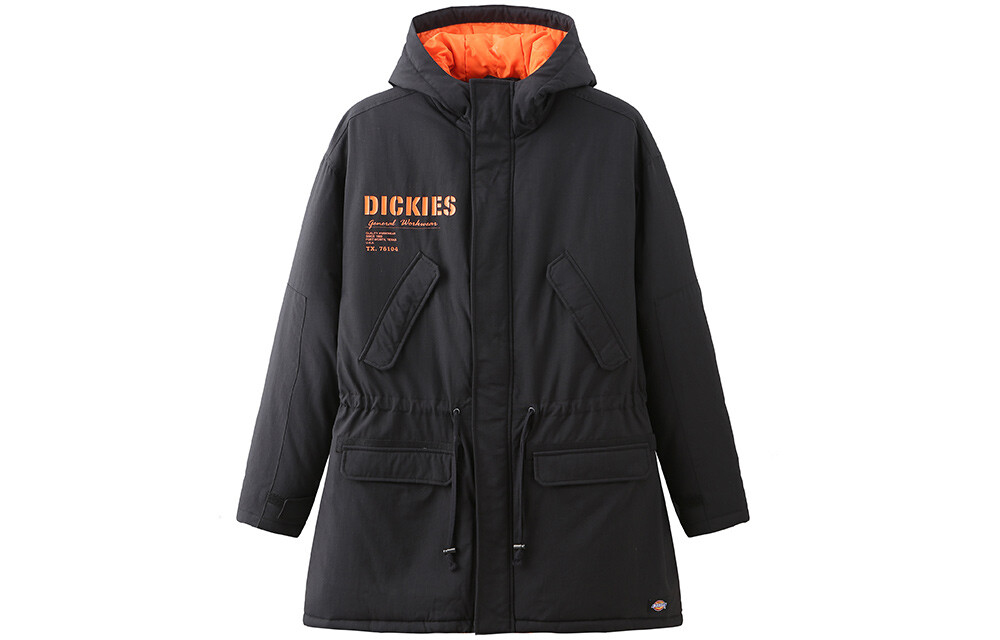 

Мужская утепленная куртка на молнии с капюшоном Dickies, черная