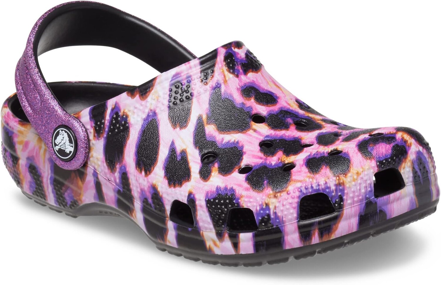 

Сабо Classic Clog - Seasonal Graphic Crocs, цвет Papaya/Leopard