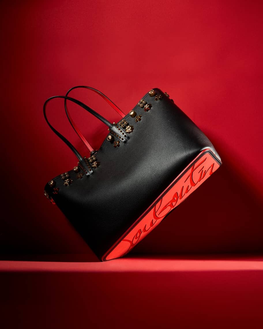 

Кожаная большая сумка Cabata Empire Spike Crown Christian Louboutin