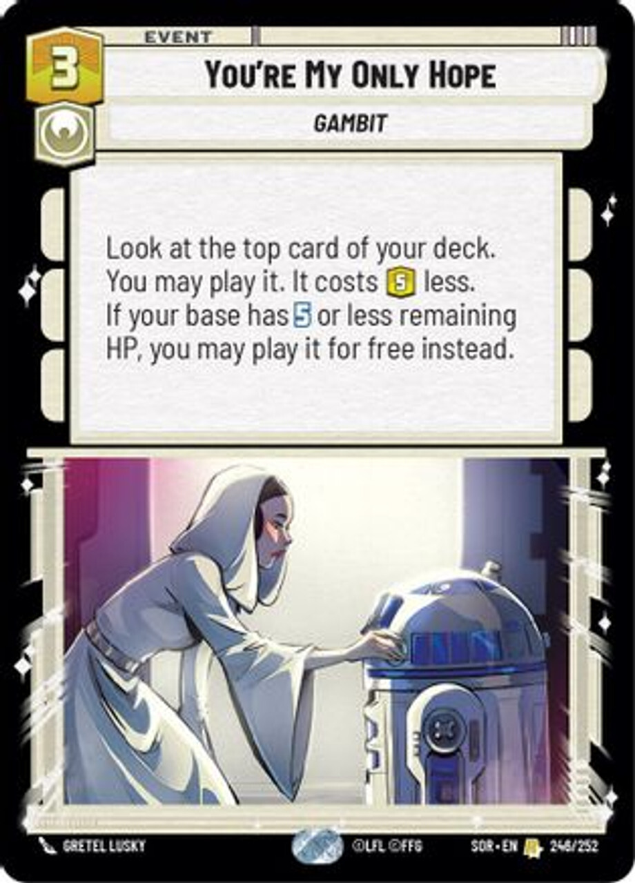 

Карточная игра You're My Only Hope (246/252) - Spark of Rebellion