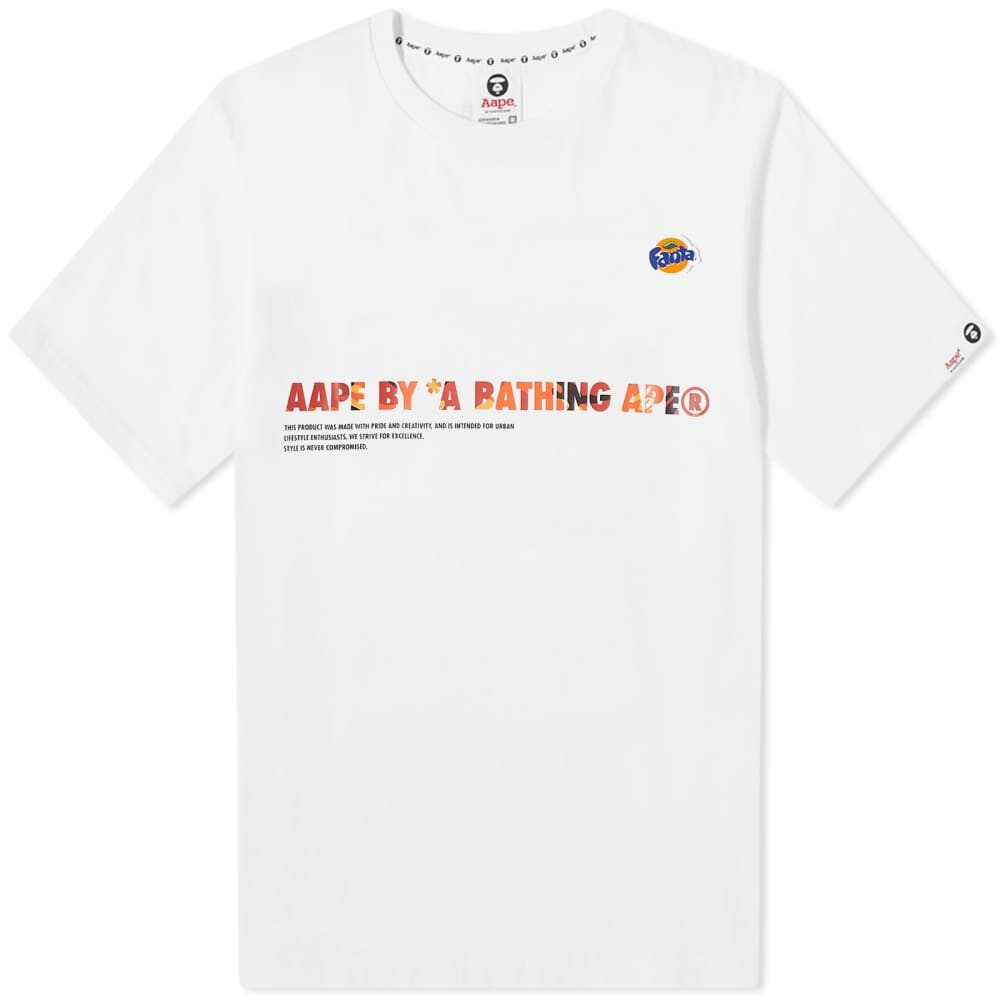 

Футболка с чашей AAPE by A Bathing Ape Fanta, белый