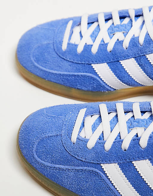 

Голубые кроссовки на резиновой подошве adidas Originals Gazelle Indoor