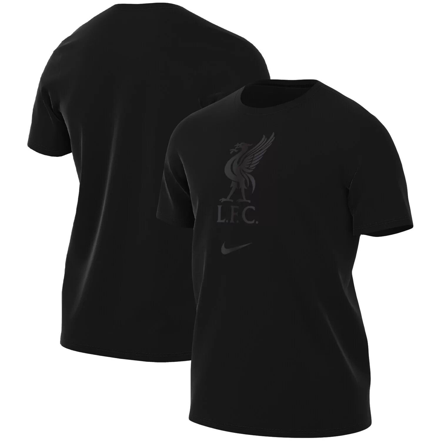 

Мужская черная футболка Liverpool Crest Nike, Черный