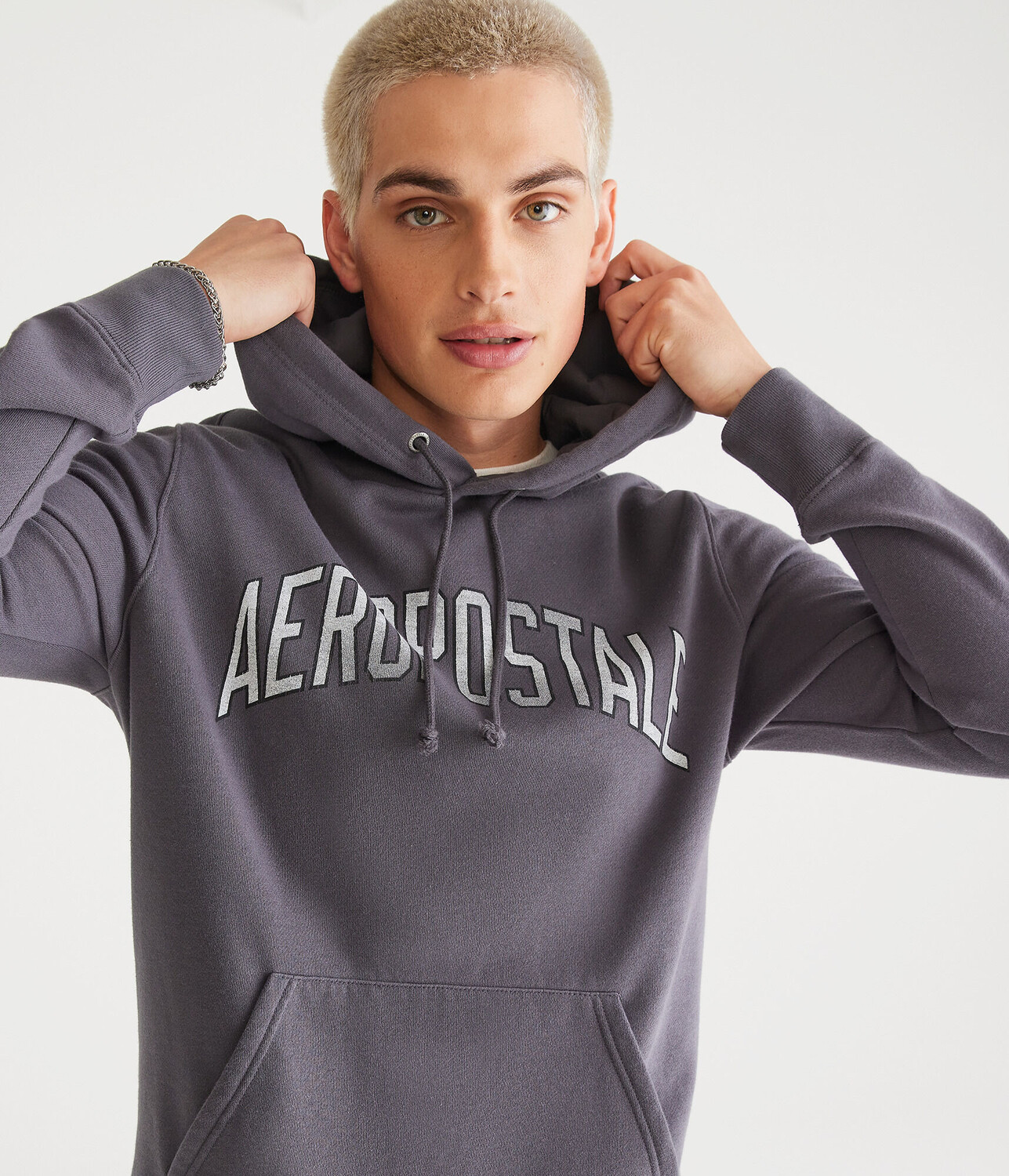 

Толстовка с капюшоном Arch Aeropostale, серый