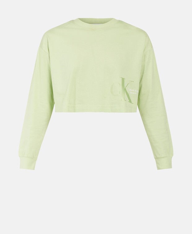 

Топ с длинными рукавами Calvin Klein, джейд