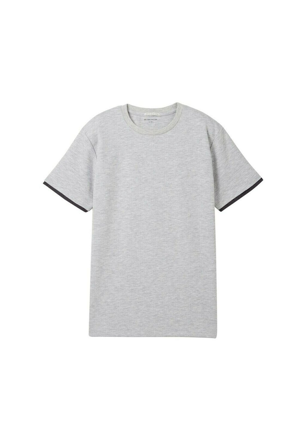 Базовая футболка TOM TAILOR, цвет light stone grey melange