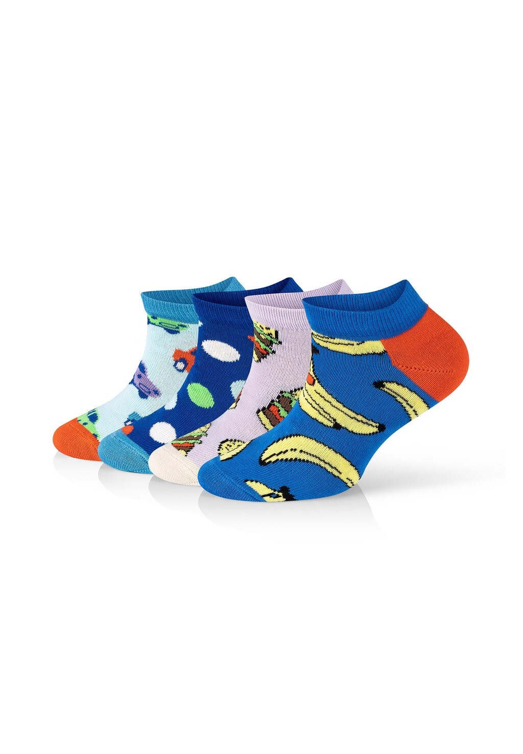 цена Носки 4-Pack Unisex Car-Lunch Time Happy Socks, мультиколор