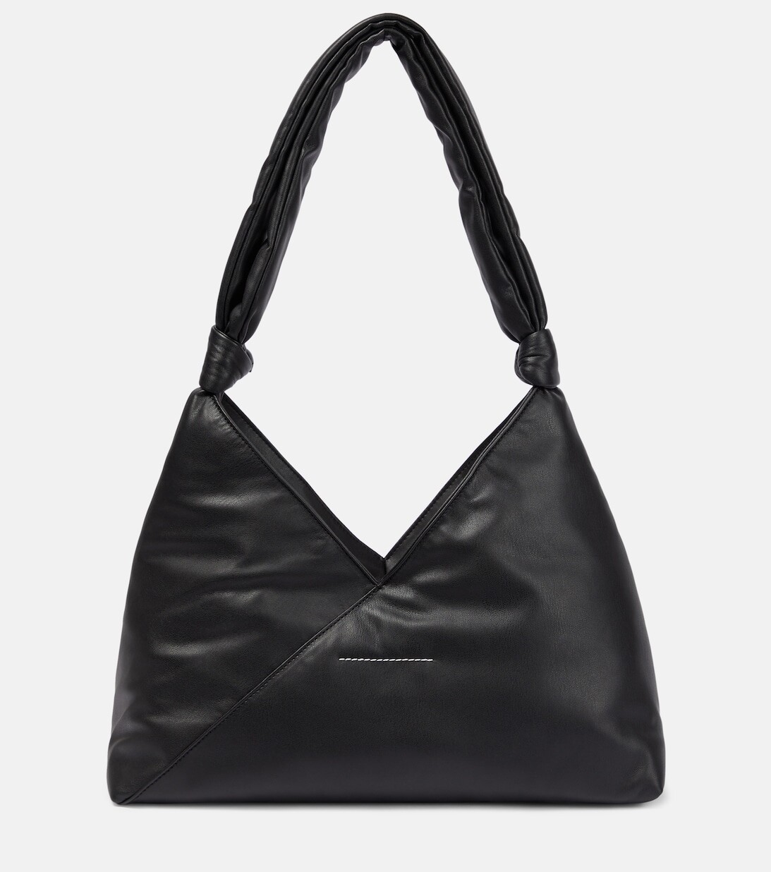 

Сумка-тоут из японской искусственной кожи MM6 Maison Margiela, черный