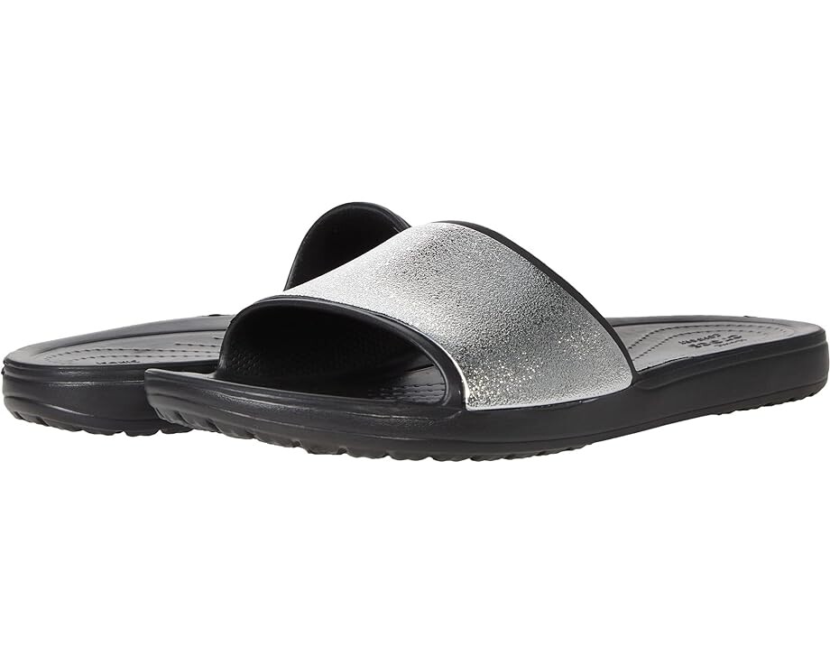 Сандалии Crocs Sloane Shine Low Slide, черный