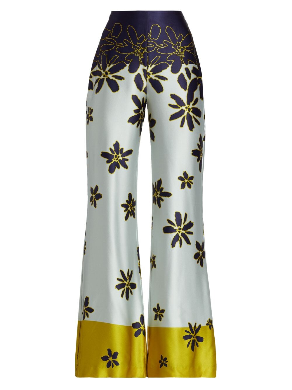 

Брюки с цветными блоками Como с цветочным принтом Silvia Tcherassi, нави, Серый