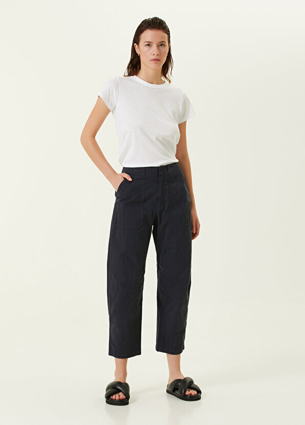 

Темно-синие укороченные брюки Rag&Bone, Синий