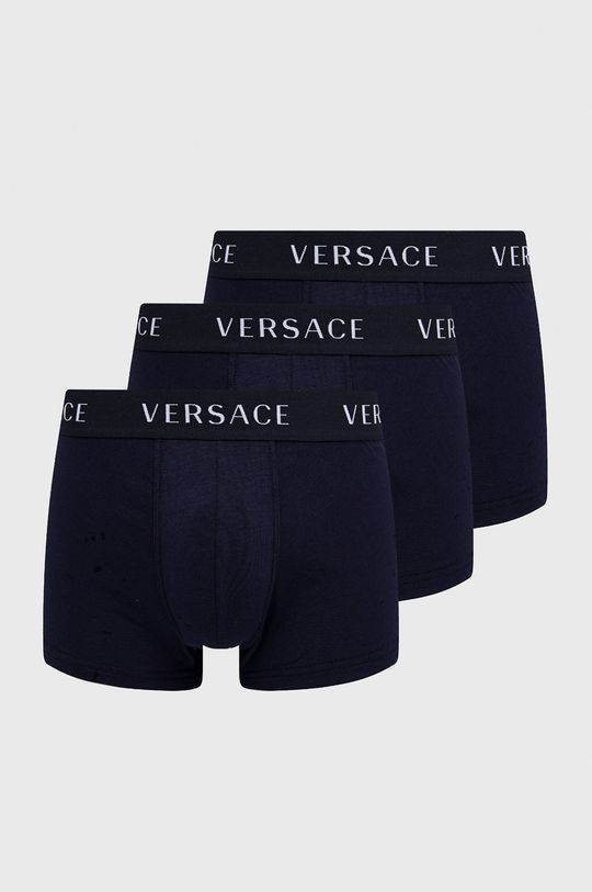 Боксеры (3 пары) Versace, темно-синий
