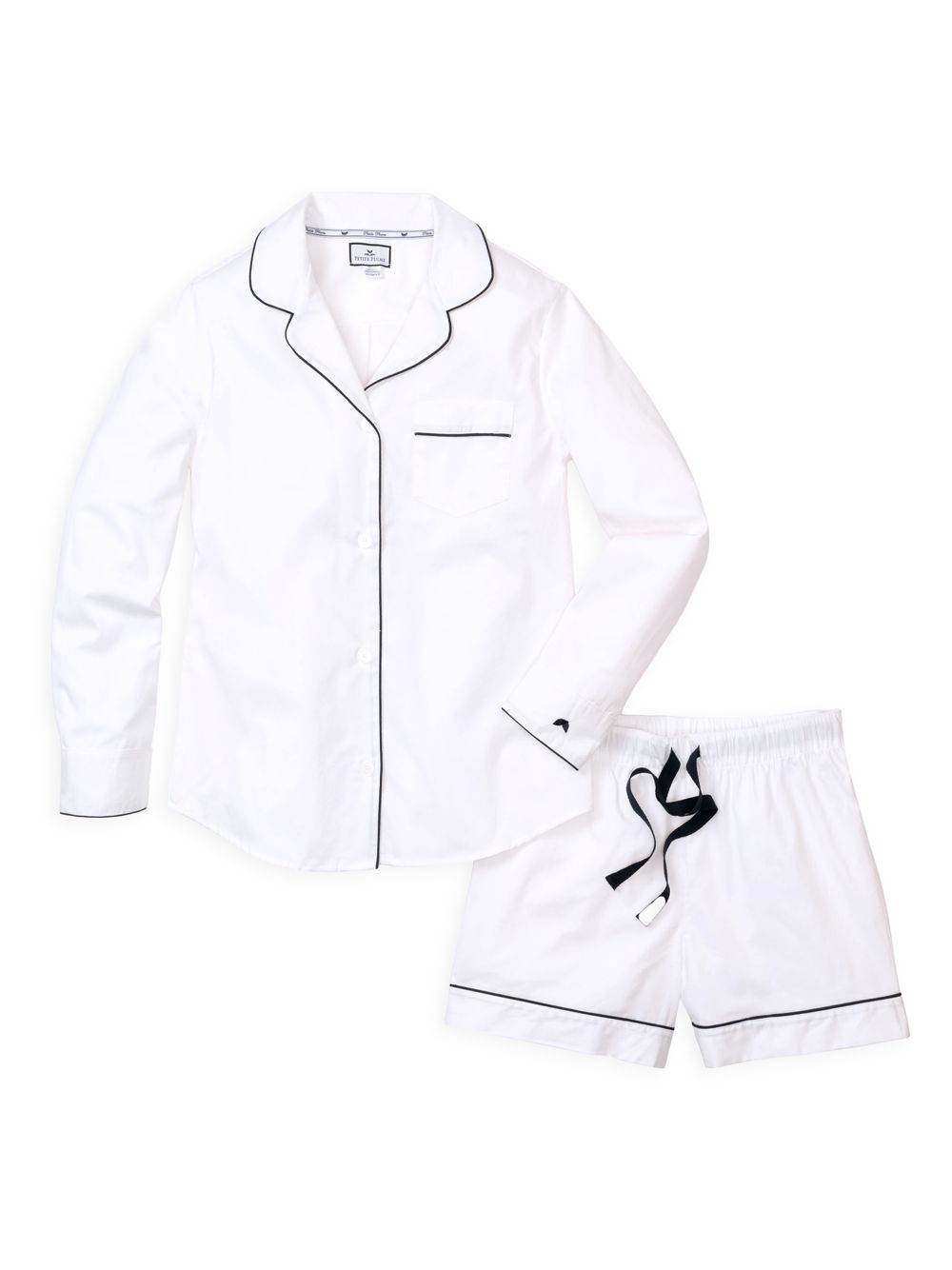 цена Классический пижамный комплект с длинным рукавом Petite Plume, белый