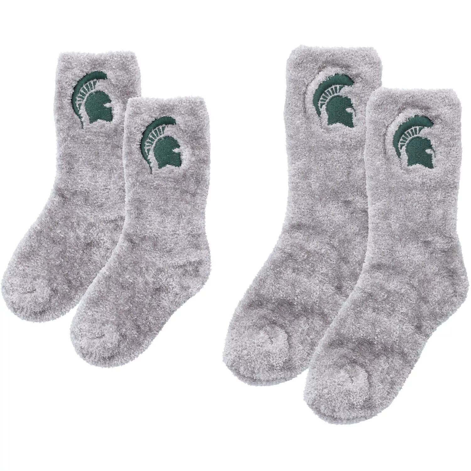 

Пушистые носки ZooZatz Michigan State Spartans Mommy & Me
