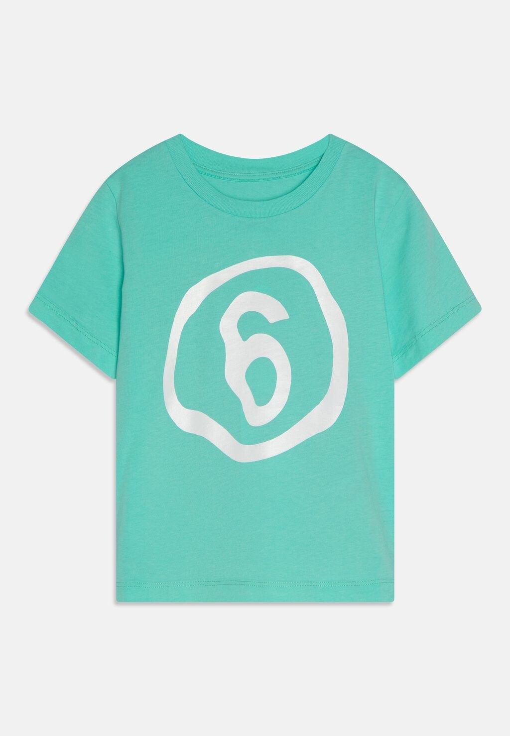 

Футболка с принтом UNISEX MM6 Maison Margiela, цвет bright marine