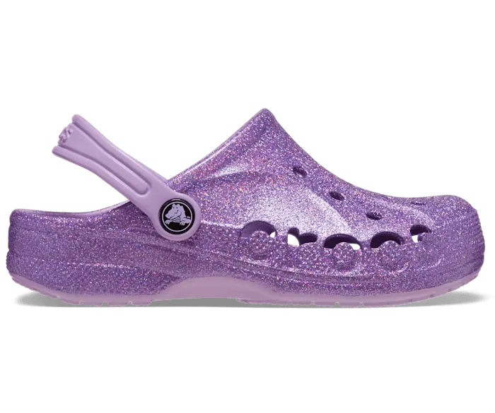 

Сабо Baya с блестками Crocs детские, цвет Orchid
