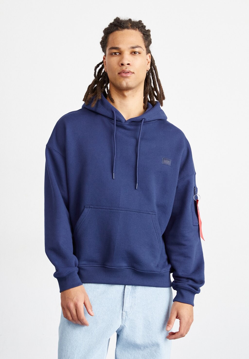 

Толстовка с капюшоном Alpha Industries, темно-синий