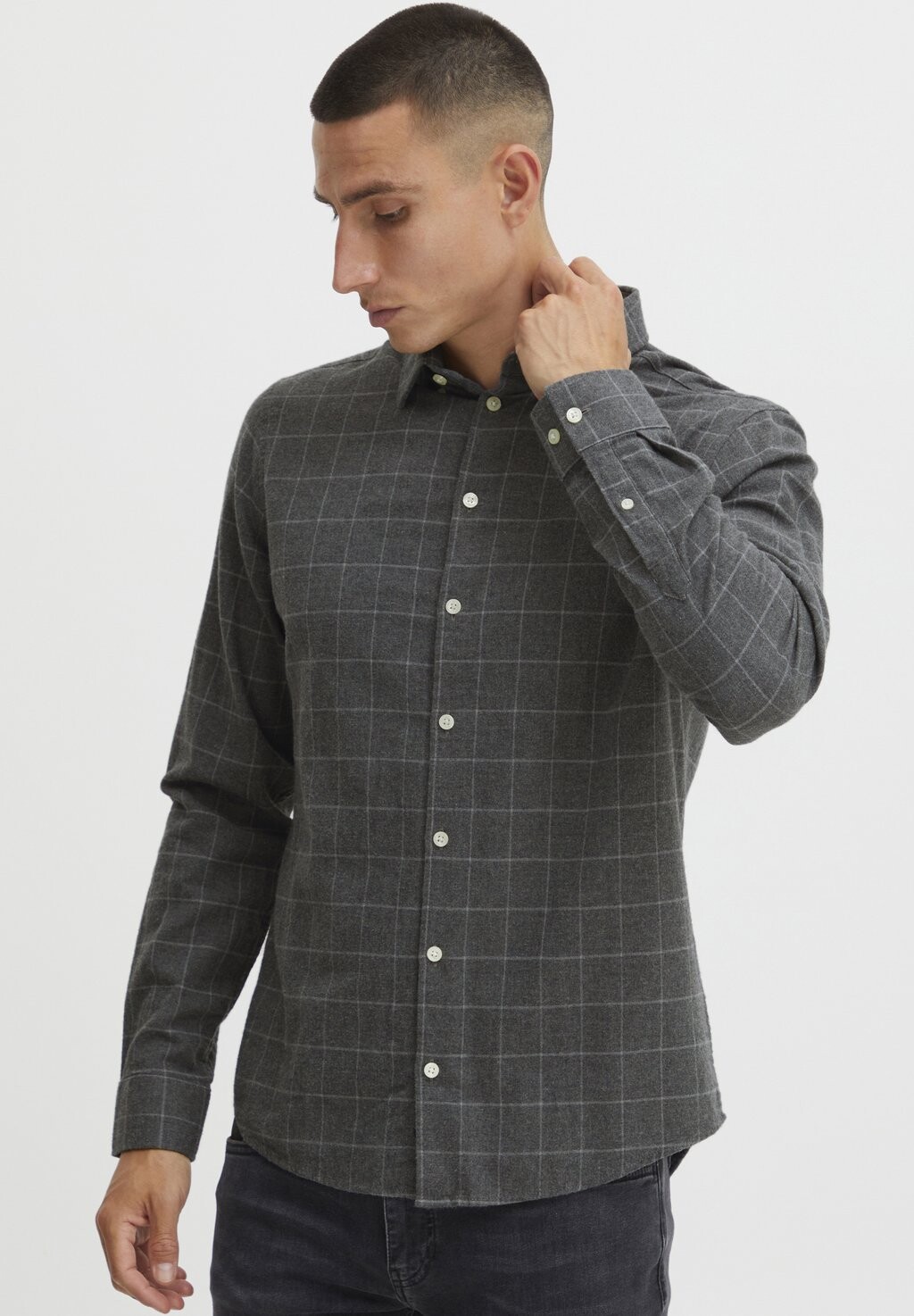 

Рубашка Anton LS BU Casual Friday, цвет pewter mix