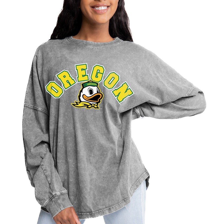 

Футболка с длинным рукавом Gameday Couture Oregon Ducks, серый