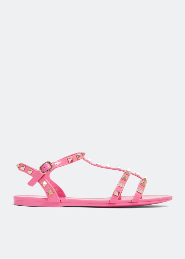 

Сандалии Valentino Garavani Rockstud Rubber, розовый