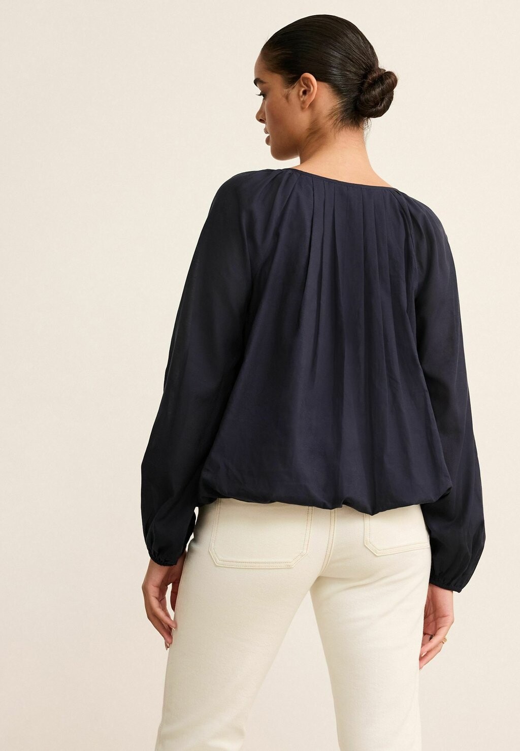 

Блузка Pleat Front Through Next, цвет navy