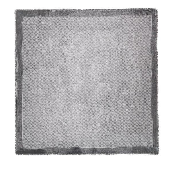 

Шарф wool jacquard shawl dark Gucci, серый
