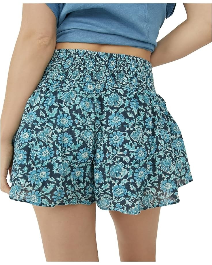 

Шорты Free People Say It's So Shorts, цвет Blue Combo