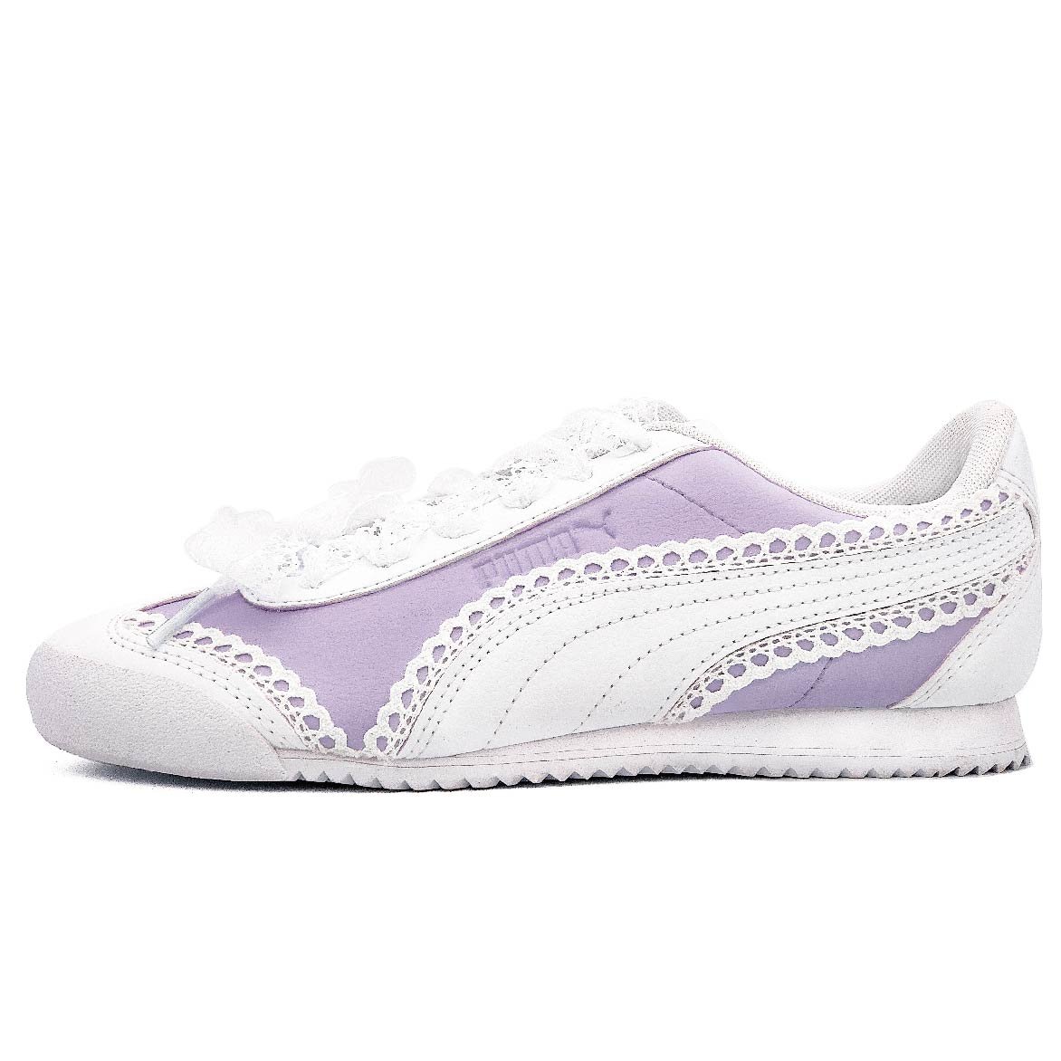 

Кроссовки Roma Lifestyle Shoes Unisex Low-Top Белый/Фиолетовый/Серый Puma